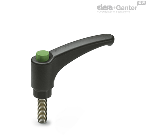 ERX-SST-p Adjustable handles Stainless steel threaded stud